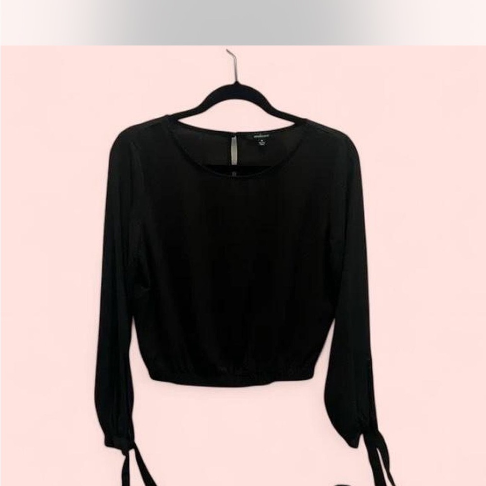 Forever 21 Black Long Sleeve Blouse